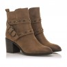 Botines de Tacón Mujer MTNG 51983 Cuero