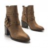 Botines de Tacón Mujer MTNG 51983 Cuero
