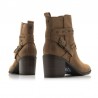 Botines de Tacón Mujer MTNG 51983 Cuero