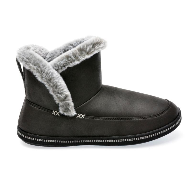Botines Planos Mujer Skechers Cozy Campfire - Fresh Breeze Negro