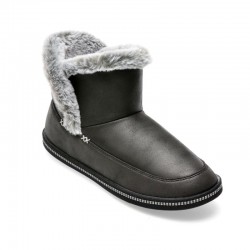 Botines Planos Mujer Skechers Cozy Campfire - Fresh Breeze Negro