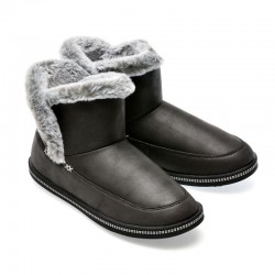 Botines Planos Mujer Skechers Cozy Campfire - Fresh Breeze Negro
