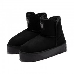 Botines Planos Mujer D.franklin Nordic V.2 Basic Low Negro