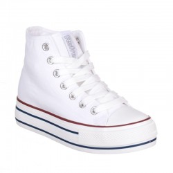 Zapatillas Lona Mujer Refresh 171902 Blanco