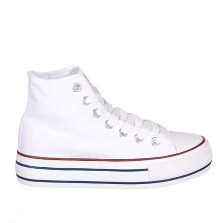Zapatillas Lona Mujer Refresh 171902 Blanco