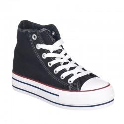 Zapatillas Lona Mujer Refresh 171902 Negro