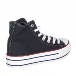 Zapatillas Lona Mujer Refresh 171902 Negro