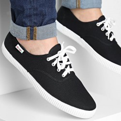 Zapatillas Lona Mujer Victoria 1915 Inglesa Negro