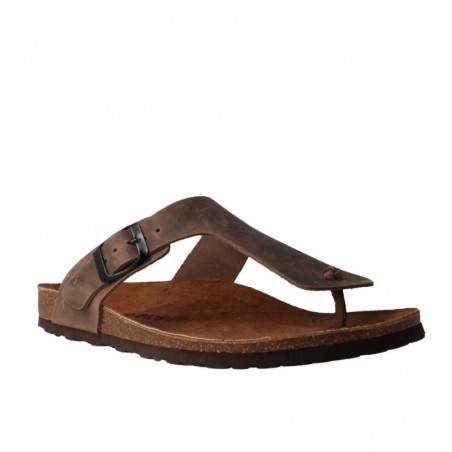 Sandalias Planas Hombre Inter-Bios 9510 Taupe