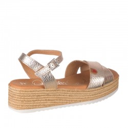 Sandalias de Tacón Mujer Oh My Sandals 5466 Oro