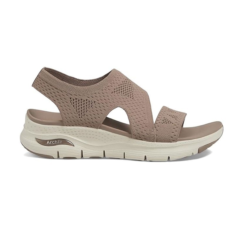 Sandalias Planas Mujer Skechers 119458 Marron