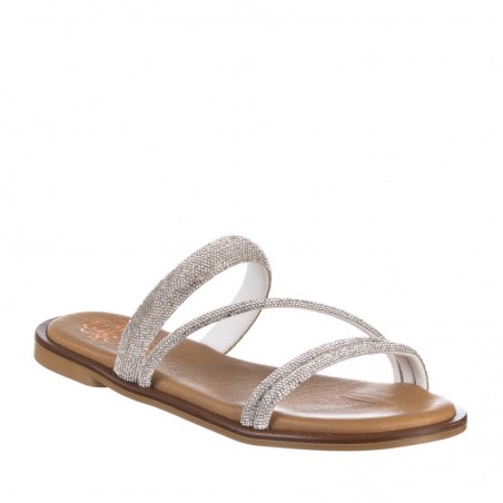 Sandalias Planas Mujer Porronet 3009 Plata