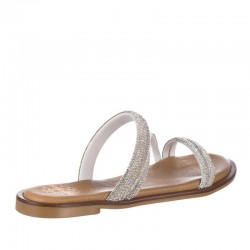 Sandalias Planas Mujer Porronet 3009 Plata