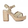 Sandalias de Tacón Mujer XTI 142741 Oro