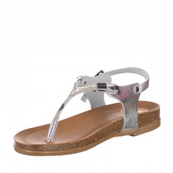 Sandalias Planas Mujer Porronet 3020 Plata