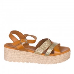 Sandalias Planas Mujer Zapp 760 Oro