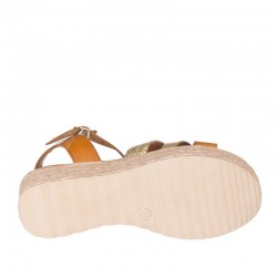 Sandalias Planas Mujer Zapp 760 Oro