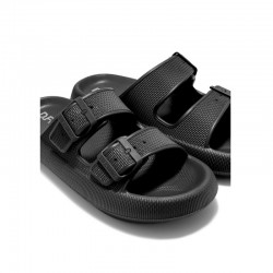 Sandalias Planas Mujer D.franklin Bloomer Bio Negro