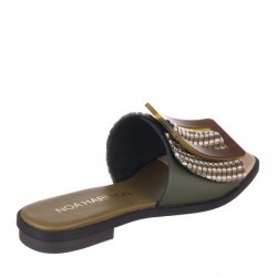 Sandalias Planas Mujer Noa Harmon 9375 Kaki