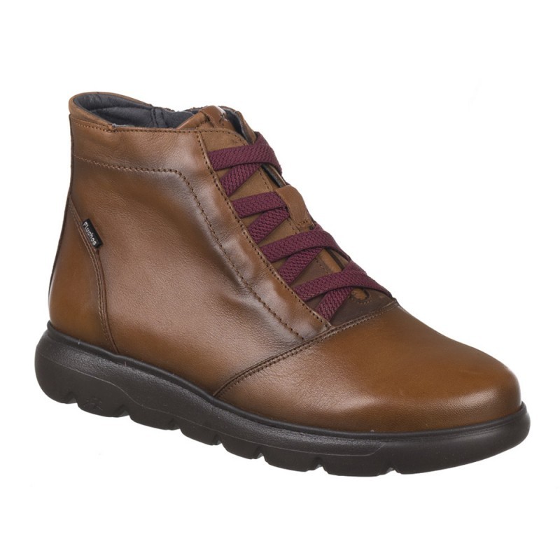 Botines Planos Mujer Fluchos Faral F2026 Cuero