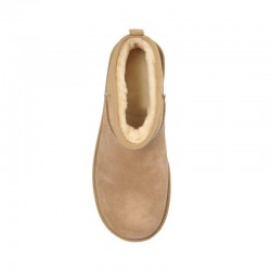 Botines Planos Mujer UGG Ultra Mini Plataform Taupe