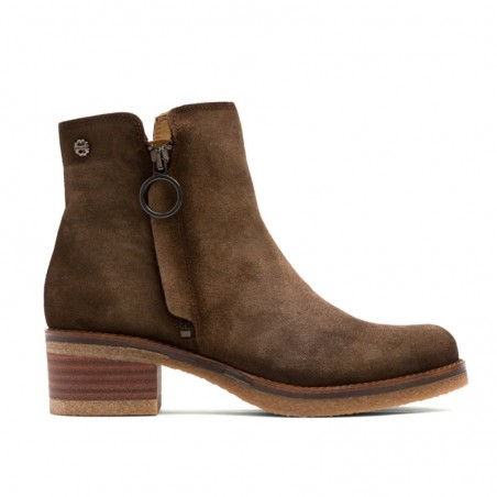 Botas de Tacón Mujer Porronet Juno Serraje Cuero