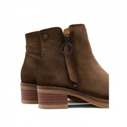 Botas de Tacón Mujer Porronet Juno Serraje Cuero