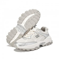 Sneakers Mujer D.franklin 347 Track Flag Plata