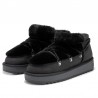 Botines Planos Mujer D.franklin Nordic Trk Fur Low Negro