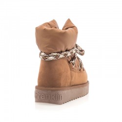 Botines Planos Mujer D.franklin Nordic Nova Low Bomb Cuero