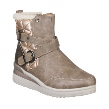 Botines Planos Mujer Zapp 575 Taupe