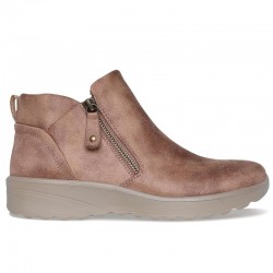 Botines Planos Mujer Skechers Fall In Bloom Taupe