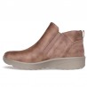 Botines Planos Mujer Skechers Fall In Bloom Taupe