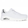 Sneakers Mujer Skechers Shimmer Away Blanco-Plata