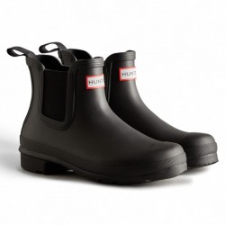 Botas de Agua Mujer Hunter Original Chelsea Negro