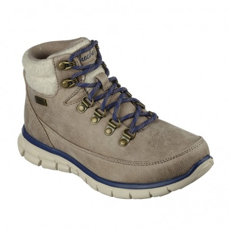 Botines Planos Mujer Skechers Synergy Taupe