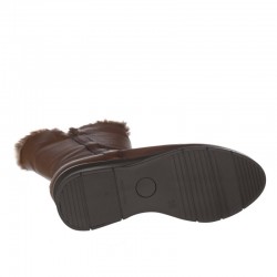 Botas Planas Mujer Zapp 7621 Cuero