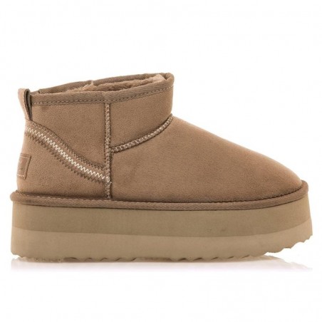 Botines Planos Mujer MTNG 59733 Taupe