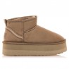 Botines Planos Mujer MTNG 59733 Taupe