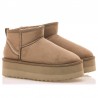 Botines Planos Mujer MTNG 59733 Taupe
