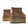 Botines Planos Mujer MTNG 59733 Taupe