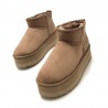 Botines Planos Mujer MTNG 59733 Taupe
