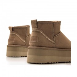 Botines Planos Mujer MTNG 59733 Taupe