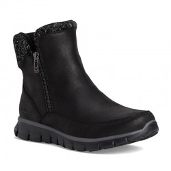 Botines Planos Mujer Skechers Synergy Negro-Negro