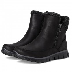 Botines Planos Mujer Skechers Synergy Negro-Negro