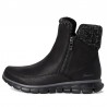 Botines Planos Mujer Skechers Synergy Negro-Negro