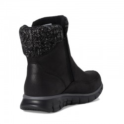 Botines Planos Mujer Skechers Synergy Negro-Negro