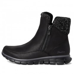Botines Planos Mujer Skechers Synergy Negro-Negro