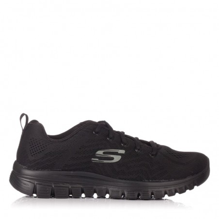Sneakers Mujer Skechers Get Connected Negro-Negro