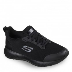 Sneakers Mujer Skechers Work Squad Sr Negro-Negro